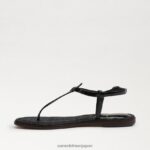 jp Sam Edelman 女性 ジジ トング サンダル 黒 4NFV0P234 履物 - Image 4