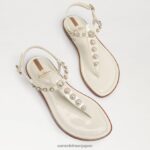 jp Sam Edelman 女性 ジジ パール トング サンダル 磁器 4NFV0P555 履物 - Image 7