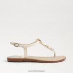 jp Sam Edelman 女性 ジジ レトロ トング サンダル モダンなアイボリー 4NFV0P496 履物 - Image 2