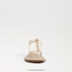 jp Sam Edelman 女性 ジジ レトロ トング サンダル モダンなアイボリー 4NFV0P496 履物 - Image 3