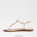 jp Sam Edelman 女性 ジジ レトロ トング サンダル モダンなアイボリー 4NFV0P496 履物 - Image 4
