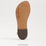 jp Sam Edelman 女性 ジジ レトロ トング サンダル モダンなアイボリー 4NFV0P496 履物 - Image 6
