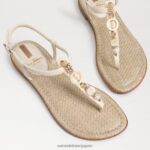 jp Sam Edelman 女性 ジジ レトロ トング サンダル モダンなアイボリー 4NFV0P496 履物 - Image 7