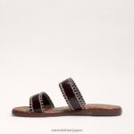 jp Sam Edelman 女性 ジナ スライドサンダル ダークブラウン 4NFV0P263 履物 - Image 4