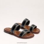 jp Sam Edelman 女性 ジナ スライドサンダル 黒 4NFV0P262 履物