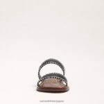 jp Sam Edelman 女性 ジナ スライドサンダル 黒 4NFV0P262 履物 - Image 3