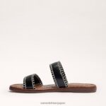 jp Sam Edelman 女性 ジナ スライドサンダル 黒 4NFV0P262 履物 - Image 4