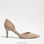 jp Sam Edelman 女性 ジャイナ ポインテッドトゥ キトゥンヒール ベージュブルー 4NFV0P553 履物 - Image 2