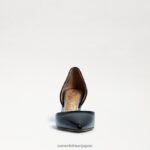 jp Sam Edelman 女性 ジャイナ ポインテッドトゥ キトゥンヒール ブラックパテント 4NFV0P552 履物 - Image 3
