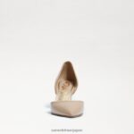 jp Sam Edelman 女性 ジャイナ ポインテッドトゥ キトゥンヒール ベージュブルー 4NFV0P553 履物 - Image 3