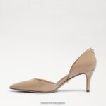 jp Sam Edelman 女性 ジャイナ ポインテッドトゥ キトゥンヒール ベージュブルー 4NFV0P553 履物 - Image 4