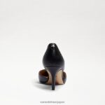 jp Sam Edelman 女性 ジャイナ ポインテッドトゥ キトゥンヒール 黒い革 4NFV0P550 履物 - Image 5