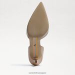 jp Sam Edelman 女性 ジャイナ ポインテッドトゥ キトゥンヒール ベージュブルー 4NFV0P553 履物 - Image 6
