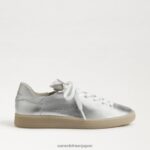 jp Sam Edelman 女性 ジャクソン レースアップスニーカー ソフトシルバー 4NFV0P531 履物 - Image 2