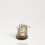 jp Sam Edelman 女性 ジャクソン レースアップスニーカー 溶けた金 4NFV0P532 履物 - Image 3