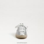 jp Sam Edelman 女性 ジャクソン レースアップスニーカー ソフトシルバー 4NFV0P531 履物 - Image 3