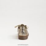 jp Sam Edelman 女性 ジャクソン レースアップスニーカー 溶けた金 4NFV0P532 履物 - Image 5