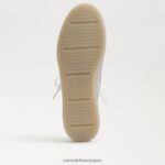 jp Sam Edelman 女性 ジャクソン レースアップスニーカー ソフトシルバー 4NFV0P531 履物 - Image 6