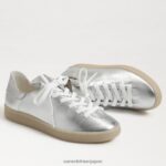 jp Sam Edelman 女性 ジャクソン レースアップスニーカー ソフトシルバー 4NFV0P531 履物 - Image 7
