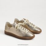 jp Sam Edelman 女性 ジャクソン レースアップスニーカー 溶けた金 4NFV0P532 履物