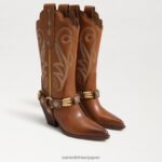 jp Sam Edelman 女性 ジャッキーウエスタンブーツ 焼き栗 4NFV0P835 履物