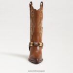 jp Sam Edelman 女性 ジャッキーウエスタンブーツ 焼き栗 4NFV0P835 履物 - Image 3