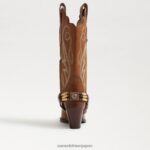jp Sam Edelman 女性 ジャッキーウエスタンブーツ 焼き栗 4NFV0P835 履物 - Image 5