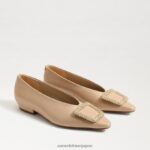 jp Sam Edelman 女性 ジャニナ ポインテッドトゥ フラット マカダミア 4NFV0P393 履物