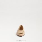 jp Sam Edelman 女性 ジャニナ ポインテッドトゥ フラット マカダミア 4NFV0P393 履物 - Image 3