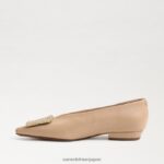 jp Sam Edelman 女性 ジャニナ ポインテッドトゥ フラット マカダミア 4NFV0P393 履物 - Image 4