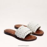 jp Sam Edelman 女性 ジャーダ ウーブン スライド サンダル 明るい白色 4NFV0P403 履物