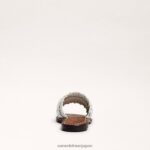 jp Sam Edelman 女性 ジャーダ ウーブン スライド サンダル 明るい白色 4NFV0P403 履物 - Image 5