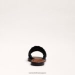 jp Sam Edelman 女性 ジャーダ ウーブン スライド サンダル 黒 4NFV0P405 履物 - Image 5
