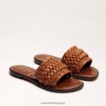 jp Sam Edelman 女性 ジャーダ ウーブン スライド サンダル ライトクオイオブラウン 4NFV0P404 履物