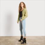 jp Sam Edelman 女性 ジュリエッタカーディガン オリーブオイル 4NFV0P1225 衣服 - Image 2