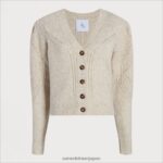jp Sam Edelman 女性 ジュリエッタカーディガン ヘザーオートミール 4NFV0P1226 衣服 - Image 5