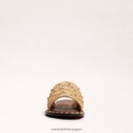 jp Sam Edelman 女性 ジョバンナ ラフィア スライド サンダル ブナ材 4NFV0P69 履物 - Image 3