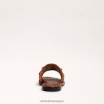 jp Sam Edelman 女性 ジョバンナ ラフィア スライド サンダル 暗い錆び 4NFV0P70 履物 - Image 5