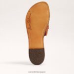jp Sam Edelman 女性 ジョバンナ ラフィア スライド サンダル 暗い錆び 4NFV0P70 履物 - Image 6
