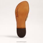 jp Sam Edelman 女性 ジョバンナ ラフィア スライド サンダル ブナ材 4NFV0P69 履物 - Image 6