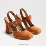 jp Sam Edelman 女性 ジルディー スリングバック メリー ジェーン ヒール モントローズブルー 4NFV0P312 履物 - Image 2