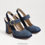 jp Sam Edelman 女性 ジルディー スリングバック メリー ジェーン ヒール モントローズブルー 4NFV0P312 履物
