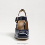 jp Sam Edelman 女性 ジルディー スリングバック メリー ジェーン ヒール イギリス海軍 4NFV0P313 履物 - Image 3