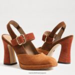 jp Sam Edelman 女性 ジルディー スリングバック メリー ジェーン ヒール モントローズブルー 4NFV0P312 履物 - Image 8