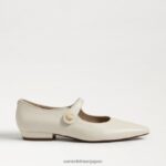 jp Sam Edelman 女性 ジーン メリージェーン ポインテッドトゥ フラット モダンなアイボリー 4NFV0P542 履物 - Image 2