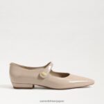 jp Sam Edelman 女性 ジーン メリージェーン ポインテッドトゥ フラット チャイラテの特許 4NFV0P543 履物 - Image 2