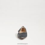 jp Sam Edelman 女性 ジーン メリージェーン ポインテッドトゥ フラット スモーキーブルーベルベット 4NFV0P541 履物 - Image 3