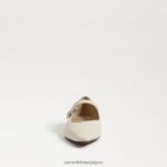 jp Sam Edelman 女性 ジーン メリージェーン ポインテッドトゥ フラット モダンなアイボリー 4NFV0P542 履物 - Image 3