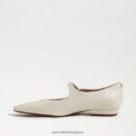 jp Sam Edelman 女性 ジーン メリージェーン ポインテッドトゥ フラット モダンなアイボリー 4NFV0P542 履物 - Image 4