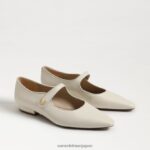jp Sam Edelman 女性 ジーン メリージェーン ポインテッドトゥ フラット モダンなアイボリー 4NFV0P542 履物